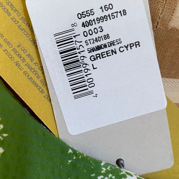 Silvia Tcherassi Shannon Green Cyprus printed Cotton Dress Sz L New with… - Picture 9 of 15